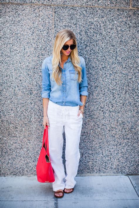 The Top Trend Series Four Ways To Style White Linen Pants Lifestyle