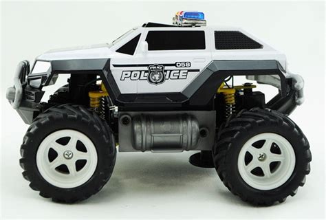 Prextex Light Up Remote Control Monster Police Truck Toy
