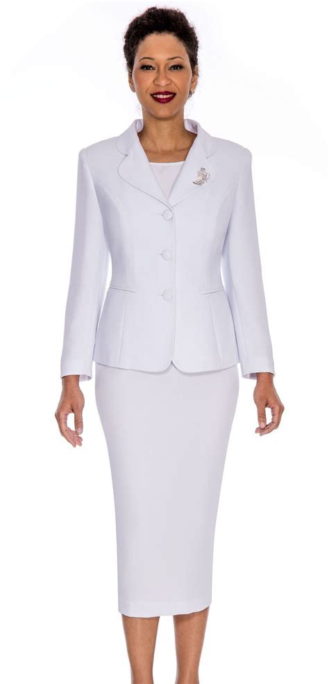 Giovanna Usher Suit 0824 White Church Suits For Less Skirt Suit Suits For Women Women