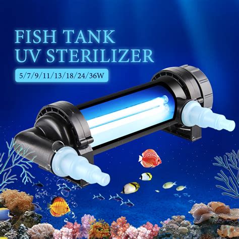 220~240v 5w~36w Uv Sterilizer Lamp Light Water Cleaner For Aquarium