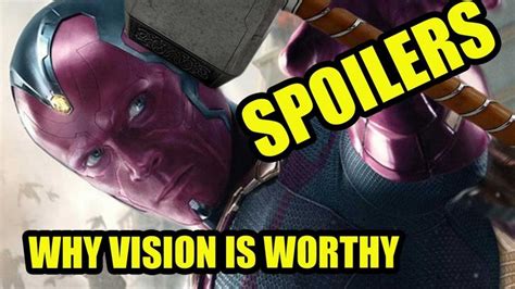 Avengers 2 Spoilers Why Can Vision Lift Thors Hammer Dafaq