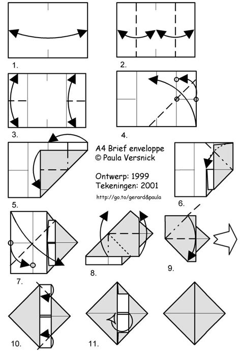 How To Make An A4 Envelope Instructions Origami Origami