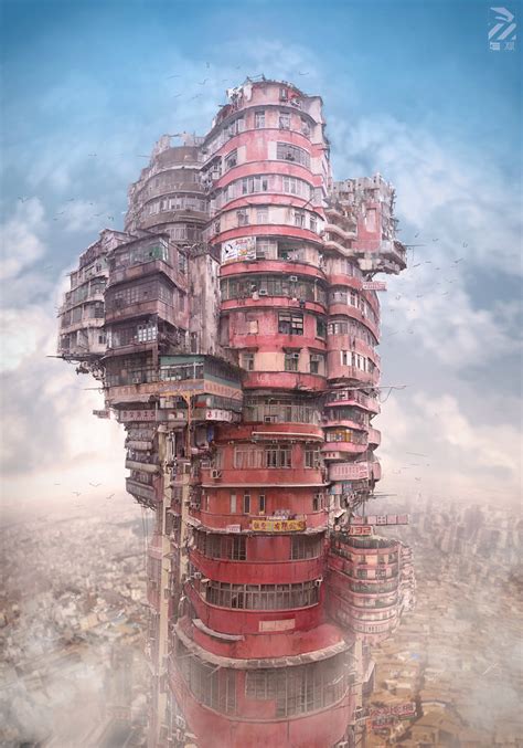 Blog Dystopian Artwork Inspired By Cyberpunk Hong Kong