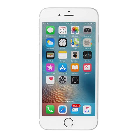 Apple Iphone 6 16 Gb Unlocked Silver Certified