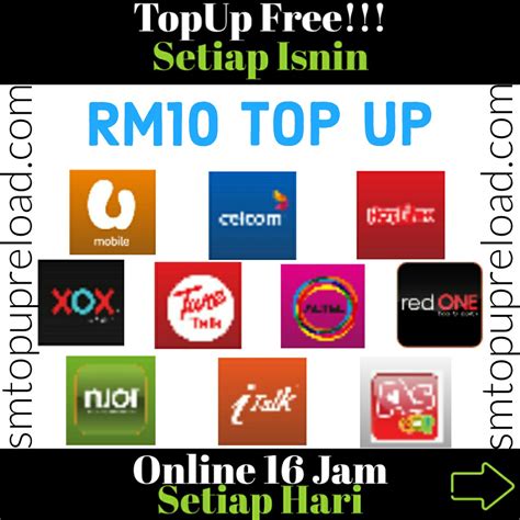 Select the preferred reload amount (rm10, rm30, rm50 or rm100). rm10 topup reload prepaid umobile maxis celcom xox ...