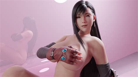 Rule 34 3d 3d Artwork Breast Grab Breasts Female Female Only Final Fantasy Final Fantasy Vii