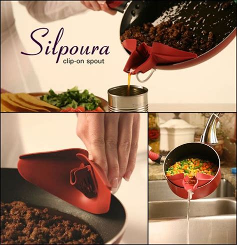 Silpoura Geniune Clip On Spout For Pouring And Straining Batter Bowl