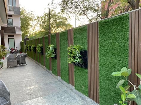 Green Artificial Vertical Grass Wall For Residentialcommercial At Rs