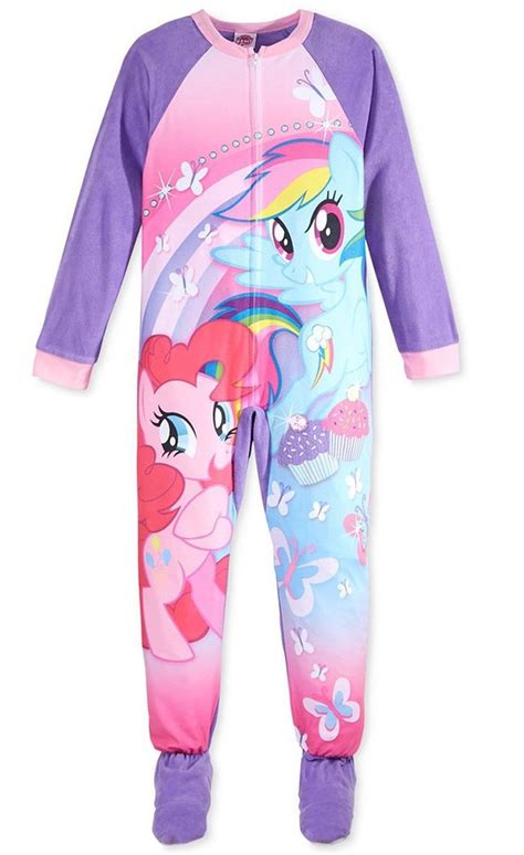 Ame My Little Pony Girls One Piece Footed Pajamas Blanket Sleeper