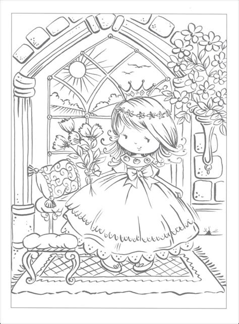 Pretty Princess Coloring Book Dover Publications 9780486804460