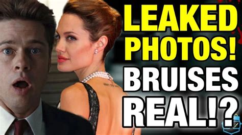leaked photos the new amber heard are angelina jolie s bruises real did brad pitt attack her