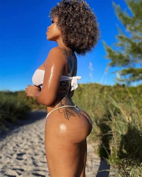 78 Hot Ebony Babe In Bikini Juicy Bubble Butt Heb93 THESEXIER Net