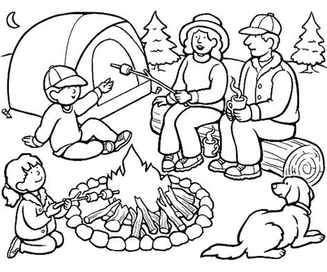 Coloring Pages Camping Theme at GetColorings.com | Free printable