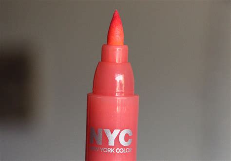 Nyc Smooch Proof Lip Stain In Orange On The Go Tangerine Tuesday