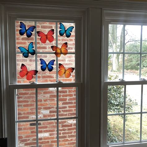 Anti Collision Window Clings Butterfly Window Clings 8 Per Set