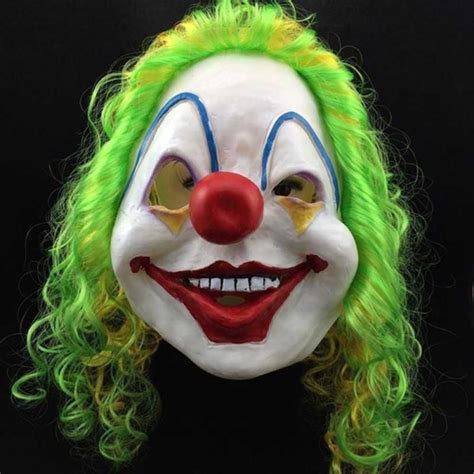 1pc Scary Clown Mask Joker Mens Full Face Horror Funny Mask Halloween