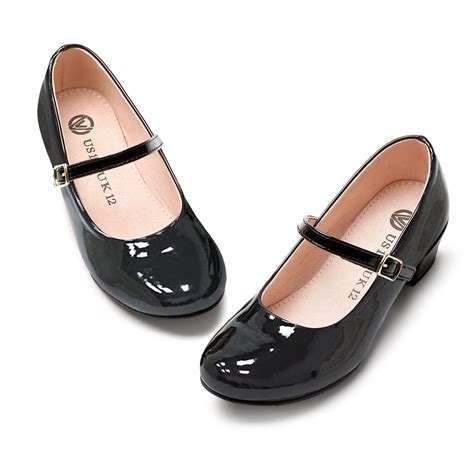 homehot girls mary jane shoes casual princess ballerina dress shoes low heels slip on flat shoes