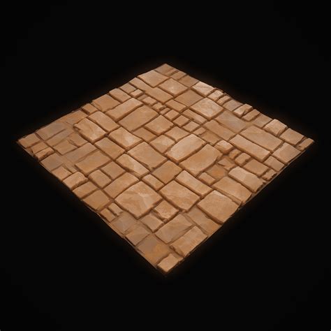 Stylized Stone Floor Material Flippednormals