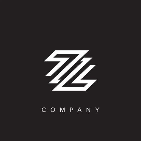 Logotipo Z Basado En La Inicial Creativa Mínima Y Logotipo Zz Letra Z