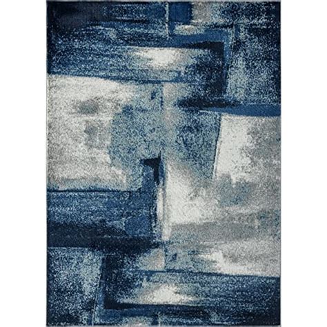 Luxe Weavers Contemporary Abstract Navy X Area Rug Pricepulse