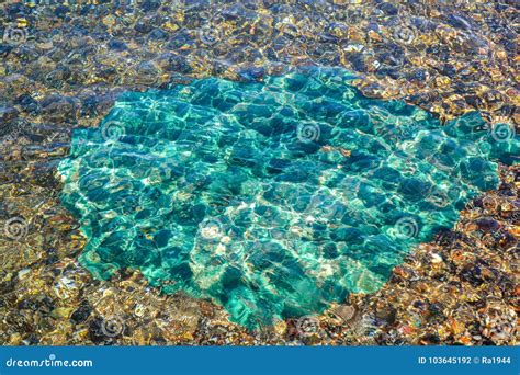 Underwater Sea Stones Surface With Ripples And Waves Beautiful