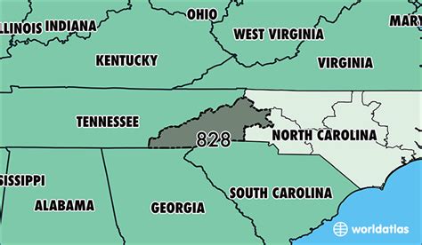Where Is Area Code 828 Map Of Area Code 828 Asheville Nc Area Code