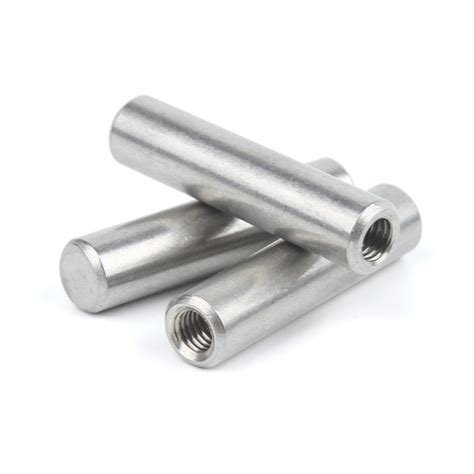 10pcs M5 Stainless Steel 304 Parallel Pins Female Thread Cylindrical