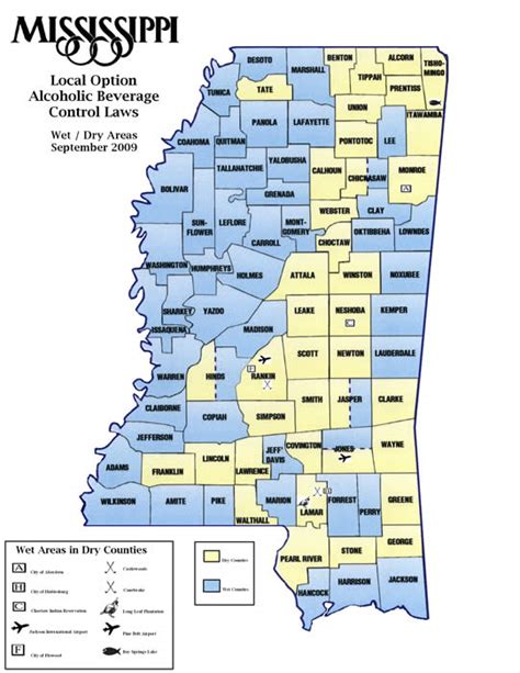 Mississippi Prohibition Mississippi Dry Counties
