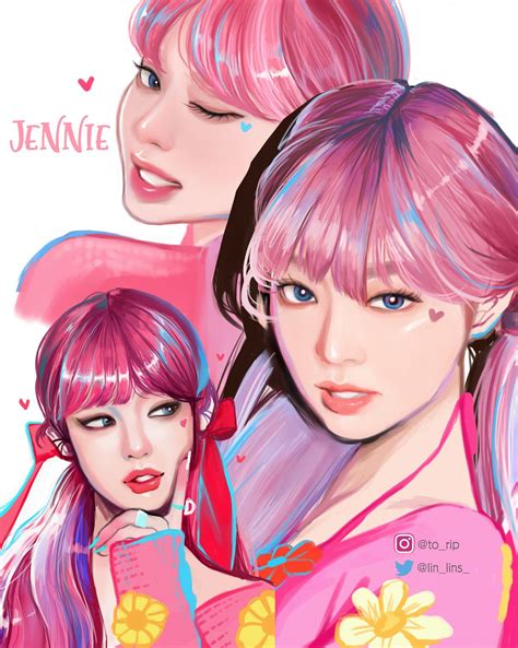 On Twitter Jennie Digital Art Girl Digital Drawing