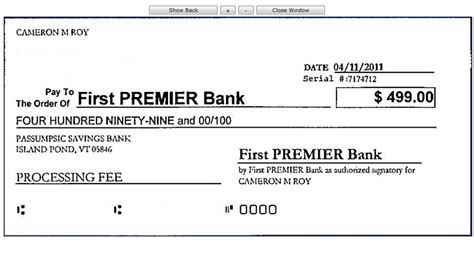 Maybe you would like to learn more about one of these? First Premier Bank Credit Card - withdrew deposit after canceled cc application, Review 442793 ...