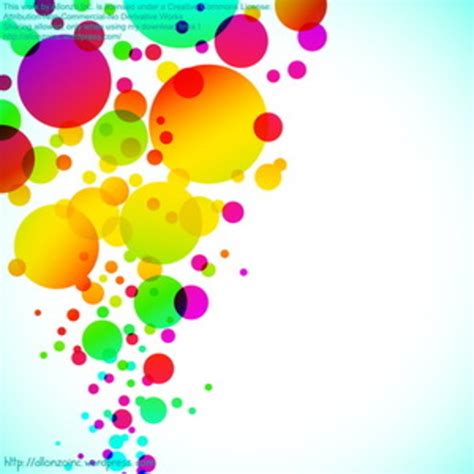 Colorful Bubbly Background Freevectors