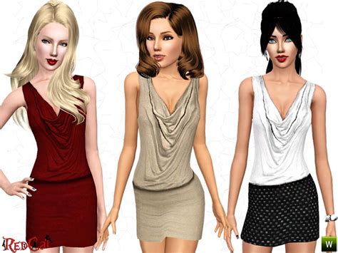 2 Recolorable Channels Found In Tsr Category Sims 3 Female Clothing