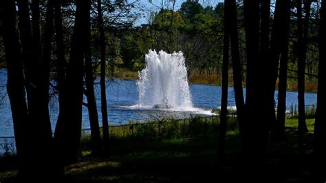 Hemlock Reservoir Fountain In Fairfield County Connecticut