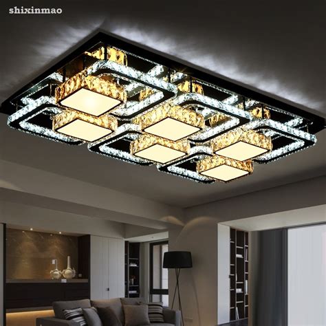 Modern Ultra Bright Led Living Room Ceiling Lamps Crystal Lighting Home