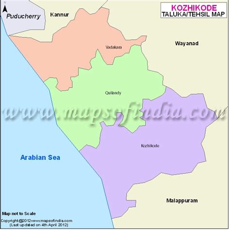 Kozhikode Tehsil Map