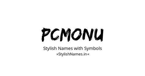 193 Pcmonu Stylish Names And Nicknames 🔥😍 Copy Paste