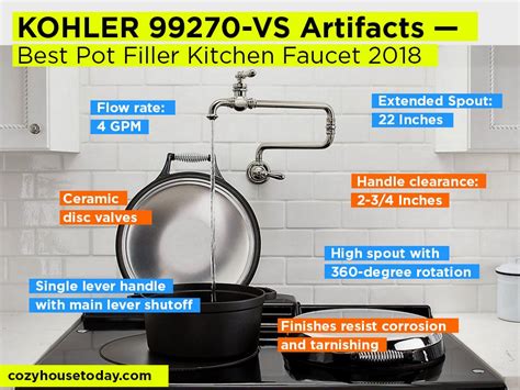 A country kitchen pot filler which is deck mounted with metal lever. TOP 10 Best Pot Filler Kitchen Faucets Reviews [For ...