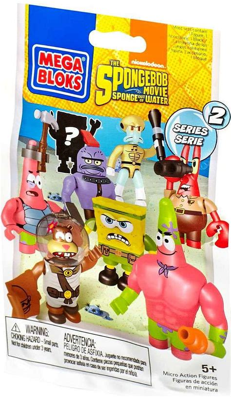 Mega Bloks Spongebob Squarepants Series Mystery Pack Walmart Com