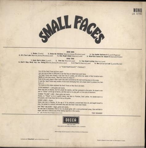 Small Faces Small Faces 1st Ex Uk Vinyl Lp Album Lp Record 210497