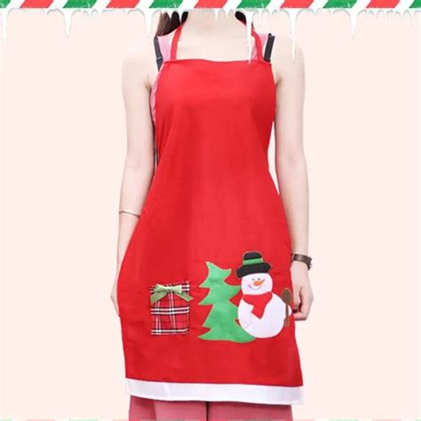 Buy Christmas Aprons Gloves Santa Aprons Kitchen Cleaning Tool Women And Men
