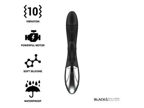 BLACK SILVER KALEB STIMULATING VIBE sex shop Alcorcón Madrid Buenas Vibraciones