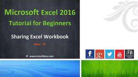 54 Sharing Excel Workbooks Microsoft Excel 2016 Beginner Course Youtube