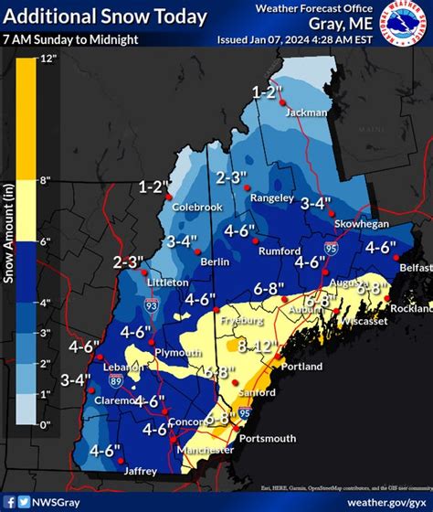 Seacoast Nh Maine Hit With Snow Braces For Rain Wind In Next Storm