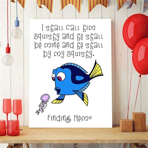 Finding Nemo Dory Print Squishy Disney Quotes By Digitalspot