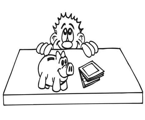Bank Coloring Pages For Kids This Coloring Sheet Will Help Him