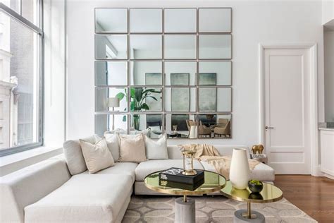 Magic Of Mirrors Living Room Design Modern Elegant Living Room