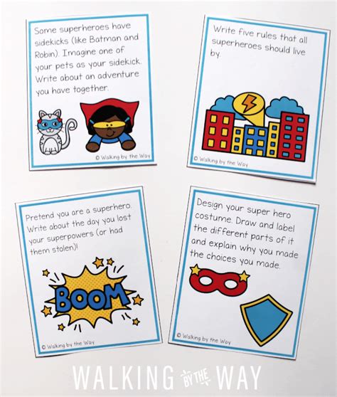 Save The Day With These Super Hero Writing Prompts Walking By The Way