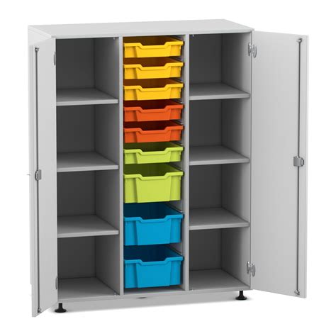 Weitere tipps wie man mehr ordnung und übersicht in den schrank bekommtdisclaimer: Flexeo Schrank mit 3 Reihen, 9 gemischten Boxen, 2 Türen ...