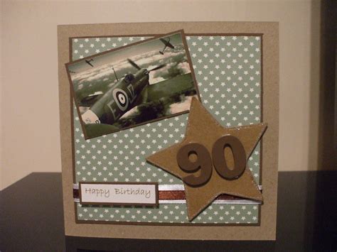 Whilst our general birthday cards are packed with hilarious jokes, unique designs and rude quotes, you can also choose something more personal with birthday cards for your mum, dad, brother or. Handmade male 90th birthday card, RAF theme | Birthday ...