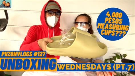 Puzonvlogs Unboxing Wednesdays Pt K Pesos Measuring Cups Shopee Yeezy Slides